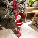 Climbing Santa Ladder Decor