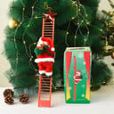 Climbing Santa Ladder Decor